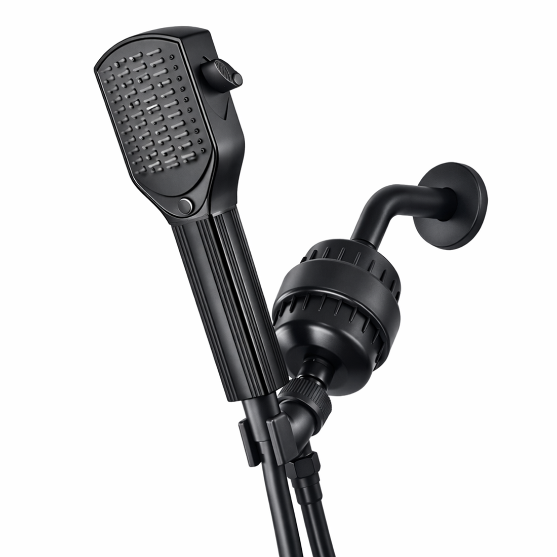 Detangler Comb Showerhead Complete Shower Kit