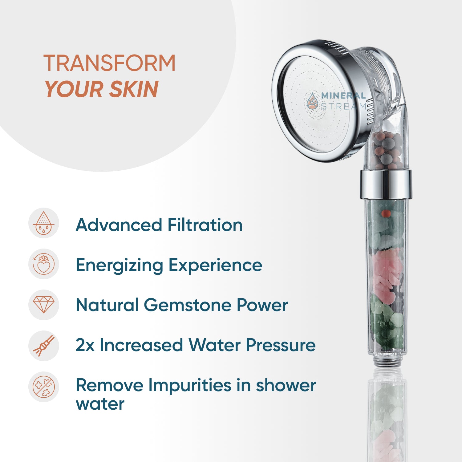 مجموعة أساسيات دش رأس الدش شاكرا