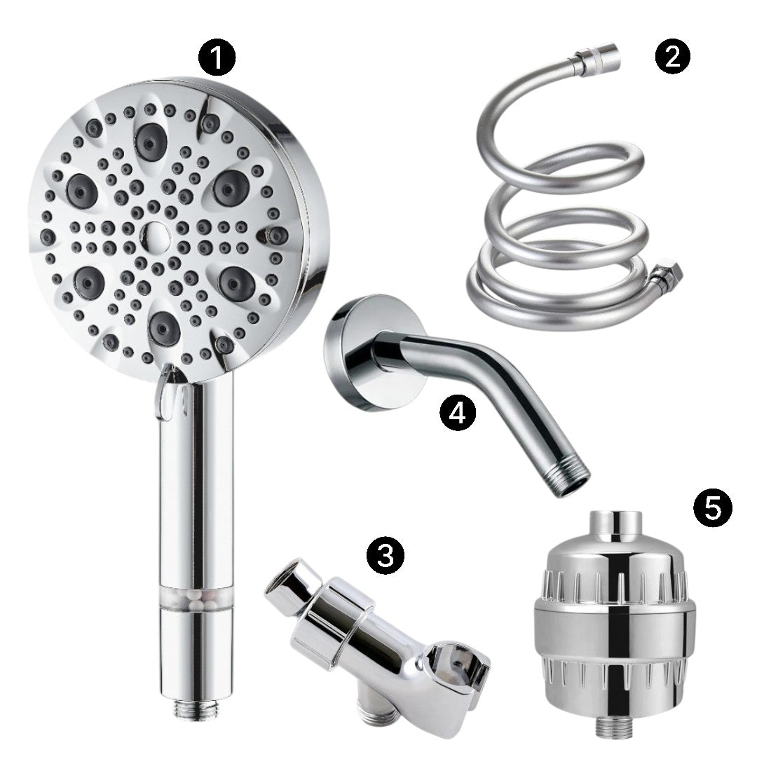 Mineralsstream Luxe 9 Mode Mode High Pressure Dearn (Fulted)