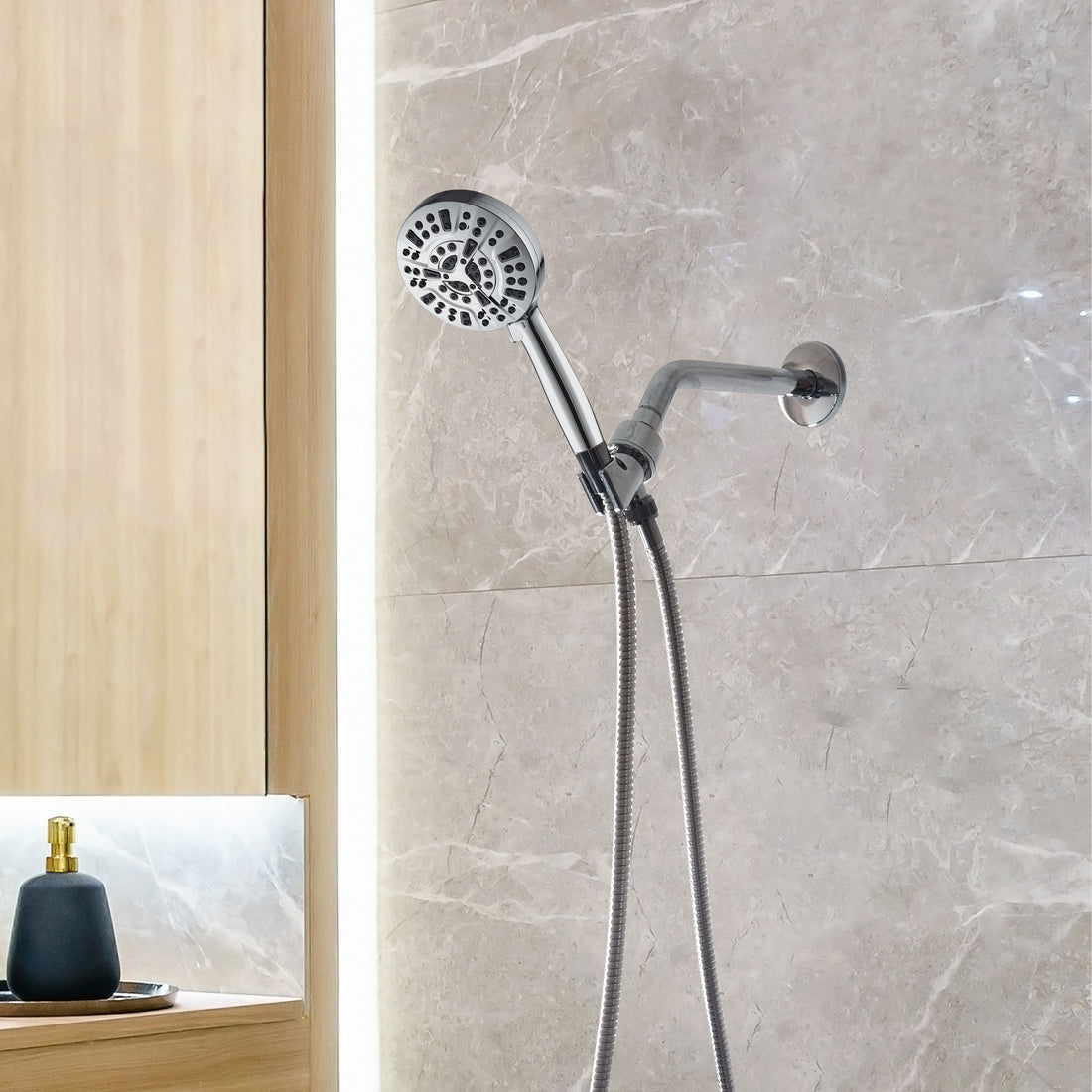 Luxe 10 Mode Mode Shower Squares Kit